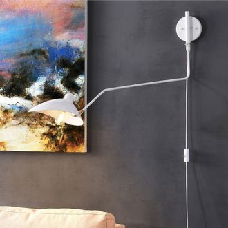 Jonathan Y Designs Frank 35 Iron Retro Swing LED Wall Sconce