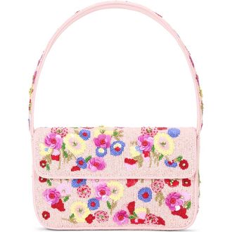 Staud Tommy Beaded Shoulder Bag in Wildflowers at Nordstrom