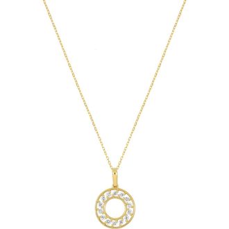 Bony Levy Kiera 18K Yellow Gold Diamond Circle Pendant Necklace at Nordstrom Rack