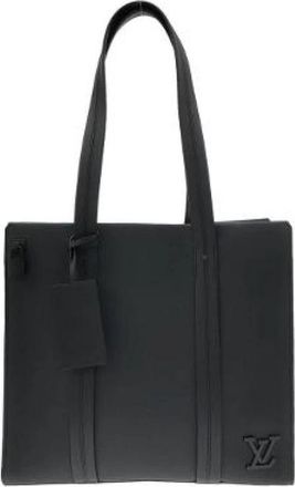 Louis Vuitton Pre-owned LV Aerogram Takeoff Calf Tote Bag - Dames - Vintage Shopper - Zwart - ONE Size - Leer - Vintage