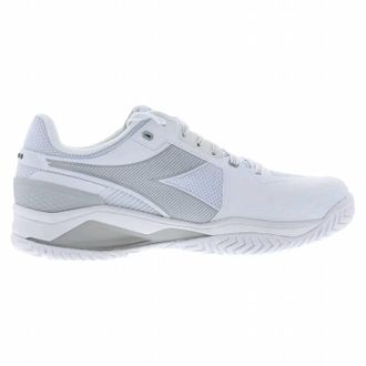 Diadora Mens Blushield Torneo 3 Ag Shoe In White/silver