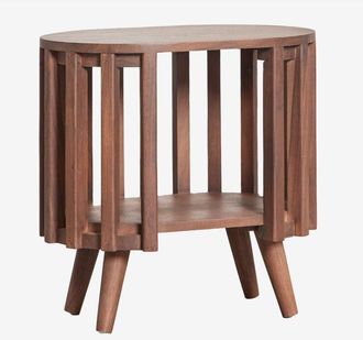 Sklum Sklum - Mesita De Noche 50x35 Cm En Madera De Acacia Dragor