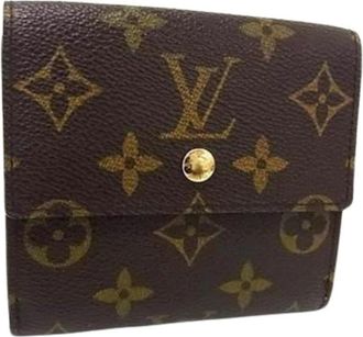 Louis Vuitton Pre-owned Portemonnee (drievoudig) - Dames - Vintage Accessoires - Bruin - ONE Size - Vintage