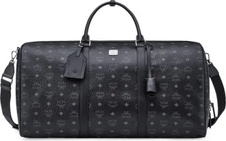 MCM Ottomar Weekender Bag in Visetos in Black at Nordstrom