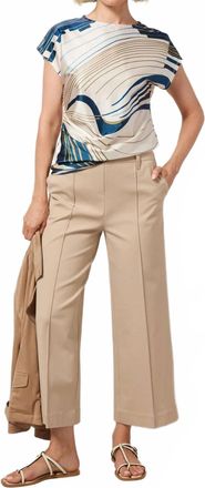 Lyss&eacute; Miranda Straight Leg Trousers In Khaki