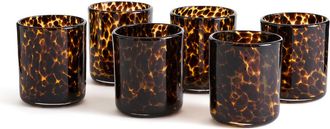 La Redoute Interieurs Set van 6 amberkleurige waterglazen, Fauvita