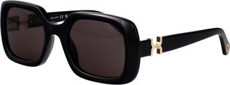 Chlo&eacute; Womens Sunglasses Black-Grey Acetate Black-Black-Grey Black/black/grey