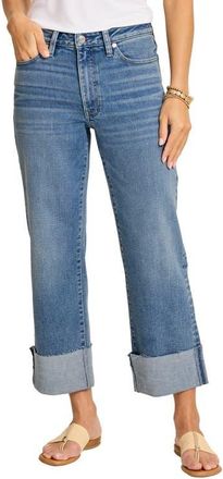 Tommy Bahama Cuffed Relaxed Crop Straight Leg Jeans in Costa Nova Wash at Nordstrom, Size 10