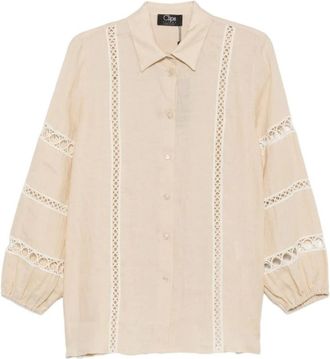 Clips Mujer, Blusas y Camisas, Beige, Talla: S