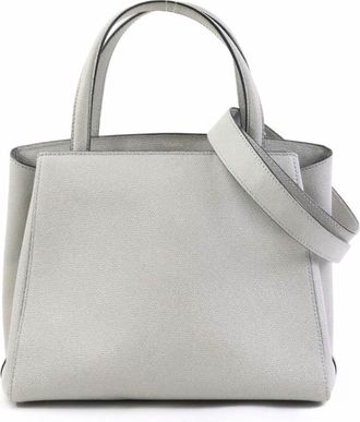 Valextra Leather Handbag Shoulder Bag (Pre-Owned)