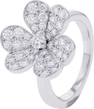 Van Cleef & Arpels White Gold White Gold (18K) Band Ring (Pre-Owned)