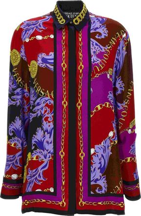 Versace Jeans Couture Overhemden - Dames - Overhemden - Veelkleurig - 2XS - Overhemden