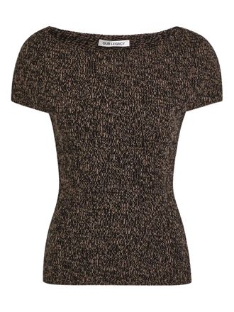 Our Legacy twist mouline top - Bruin