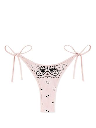 Palm Angels Slip bikini con stampa paisley - Rosa