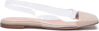 Gianvito Rossi Chanel Ballerina - Dames - Ballerinas - Beige - 40 EU - Leer - Schoenen