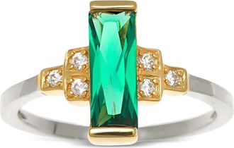 V by Laura Vann Audrey crystal-embellished ring - Silver