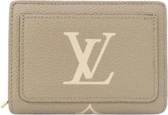 Louis Vuitton Pre-owned Monogram Empreinte Portemonnee - Dames - Vintage Accessoires - Beige - ONE Size - Leer - Vintage