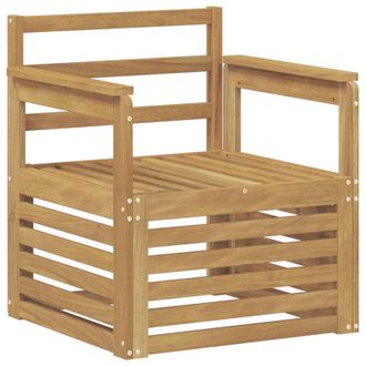 vidaXL 2 Pieza Conjunto De Sof&aacute;s De Exterior Madera De Acacia S&oacute;lida Vidaxl