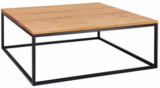 HOME AFFAIRE Couchtisch »Voorst« aus massiver Eiche und Metallgestell