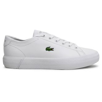 Lacoste Gripshot BL Leather Synthetic Womens Comfort Trainers - White White - Size:UK 6.5