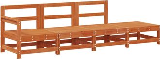 vidaXL Unidades De Sof&aacute; Seccional Marr&oacute;n Cera 252 X 62 X 70,5 Cm Vidaxl