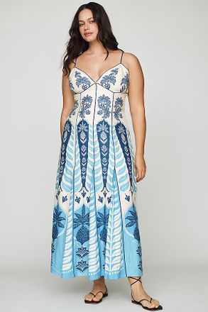 Farm Rio Anthropologie x Farm Rio Sleeveless V-Neck A-Line Maxi Dress