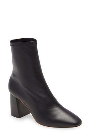 Loeffler Randall Elise Stretch Leather Bootie in Black at Nordstrom Rack, Size 11.5