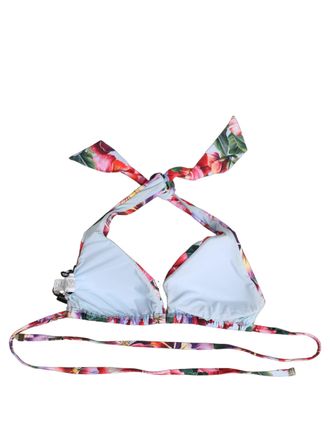Dolce & Gabbana Floral Triangle Bikini Top - Multicolor