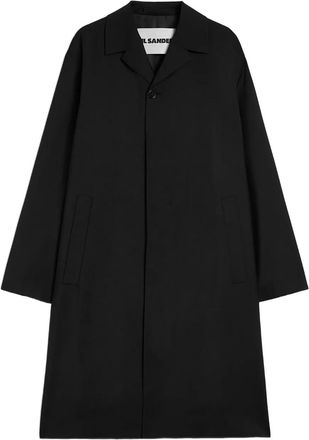 Jil Sander Cappotto con bottoni - Nero
