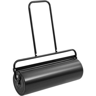 vidaXL Rodillo Para C&eacute;sped Acero Y Hierro Negro 63 L Vidaxl