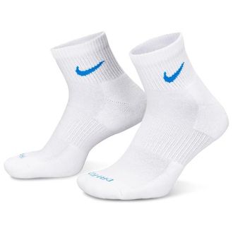 Nike Mens 3 Pack Dri-FIT Plus Quarter Socks - Volt/White