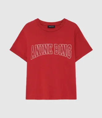 Anine Bing Tee Shirt Shelley Tango Red