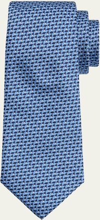 Giorgio Armani Mens Silk Raised Cubes Tie