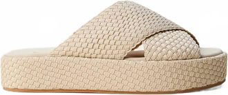 Naghedi Womens Laguna Platform Sandal In Ecru