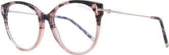 Tom Ford FT5770-B 055 Shiny Blush Havana/Rose Gold/Clear Blue Light Block 54mm