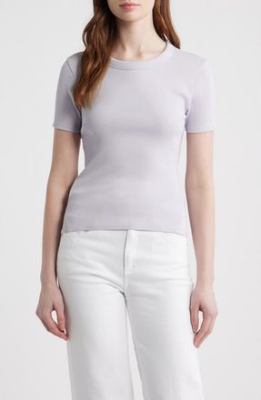 Rag & Bone The Essential Rib T-Shirt in Lavender Mist at Nordstrom, Size X-Small
