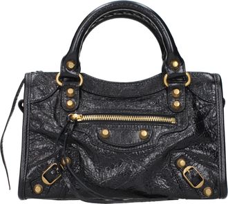 Balenciaga Handtassen Le City Dames Leer Zwart