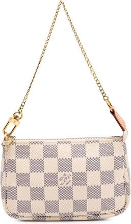 Louis Vuitton Crossbody Bags - 2018 Damier Azur Mini Pochette Accessoires - Gr. unisize - in Weiß - für Damen