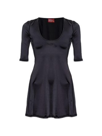 Diesel Black Scoop Neck Mini Dress