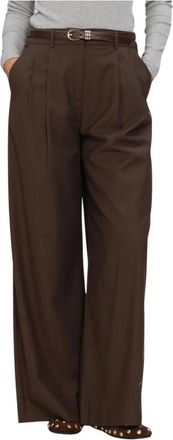 ALIX The Label Alix The Label, Broeken, Dames, Bruin, XS, Leer, Woven Wide Leg Pants