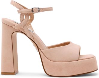 Steve Madden Womens Suede Miliana 947 Sandals - Pink - Size UK 8