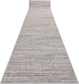 RugsX Rugsx - Runner sizal floorlux design 20389 silver / black 80 cm grey 80x560 cm