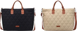 Generic Fashionable Womens Shoulder Bag Large Capacity Padded Tote with Embroidery Lightweight Design for Daily Life and Leisure