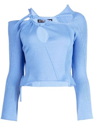 Ottolinger Top con dettaglio cut-out - Blu