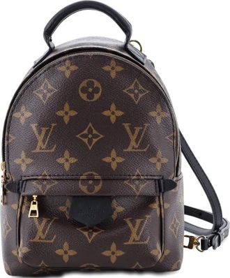 Louis Vuitton Zaino Palm Springs mini in tela con monogramma - Marrone