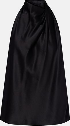 The Sei Top halter de sat&eacute;n de seda