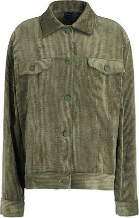 8 by YOOX ORGANIC COTTON CORDUROY OVERSIZE TRUCKER JACKET