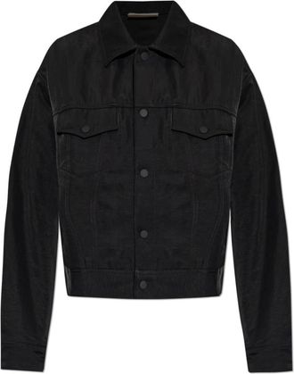 Fear of God Trucker Jacket - Heren - Zomerjassen - Zwart - L - Nylon - Jassen