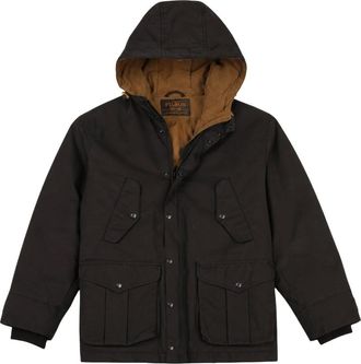 Filson Parka da Montagna Cerata - - Coats - Uomo - Nero - S