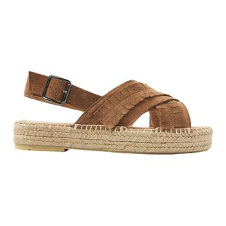 VIA VAI Schoenen, Dames, Bruin, 40 EU, Leer, Mondi Noel Espadrilles